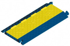 Hubbell Wiring Device-Kellems - 5 Channel, T-Shaped, Drop Over Cable Ramp - 25 Inch Long x 20 Inch Wide x 2.31 Inch High, Yellow and Blue - A1 Tooling