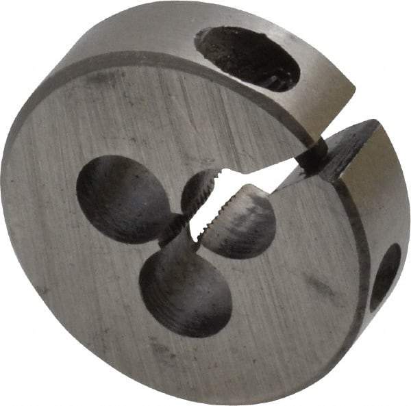 Interstate - #2-56 UNC Thread, 13/16" Outside Diam High Speed Steel Round Die - Right Hand Thread, Adjustable - Exact Industrial Supply