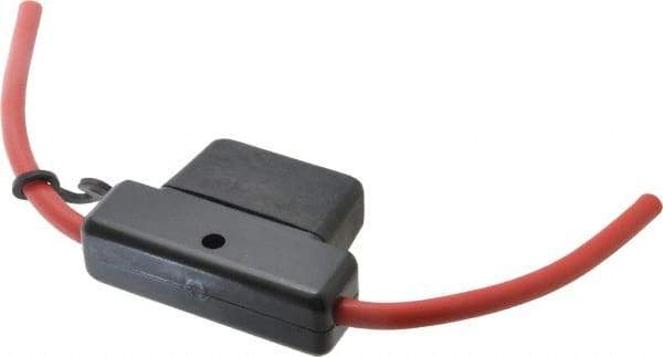 Ferraz Shawmut - 60 Amp AF3 Black Automotive Fuse Holder - 32 Volt, Red #6 Wire - A1 Tooling