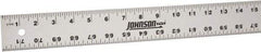 Johnson Level & Tool - 72" Long, 1/8, 1/16" Graduation, Aluminum Rule - English Graduation Style, Gray, Anodized Finish - A1 Tooling