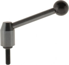 J.W. Winco - 1/2-13, Steel Threaded Stud Adjustable Clamping Handle - 4.88" OAL, 2.17" High - A1 Tooling