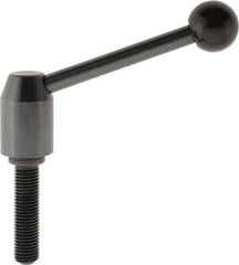 J.W. Winco - M16 x 2.0, 23mm Hub Diam, Steel Threaded Stud Adjustable Clamping Handle - A1 Tooling