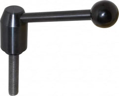 J.W. Winco - M16 x 2.0, 28mm Hub Diam, Steel Threaded Stud Adjustable Clamping Handle - A1 Tooling