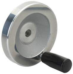 Value Collection - 3.15" Diam, Aluminum Handwheel with Handle - 1.02" Hub Diam - A1 Tooling