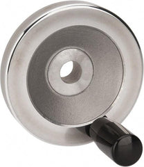 Value Collection - 3.15" Diam, Aluminum Handwheel with Handle - 1.02" Hub Diam - A1 Tooling