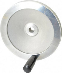 Value Collection - 7.87" Diam, Aluminum Handwheel with Handle - 1.65" Hub Diam - A1 Tooling