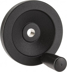 Value Collection - 3.94" Diam, Aluminum Handwheel with Handle - 1.1" Hub Diam - A1 Tooling