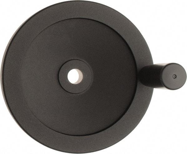 Value Collection - 6.3" Diam, Aluminum Handwheel with Handle - 1.42" Hub Diam - A1 Tooling