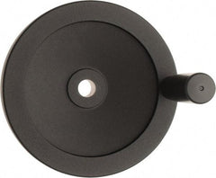 Value Collection - 6.3" Diam, Aluminum Handwheel with Handle - 1.42" Hub Diam - A1 Tooling