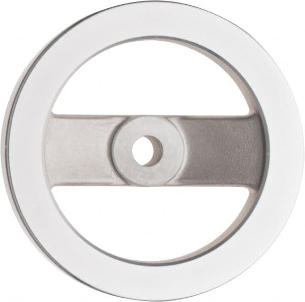 Value Collection - 4.92", 2 Spoke Handwheel - 1.22" Hub, Aluminum, Polished Finish - A1 Tooling