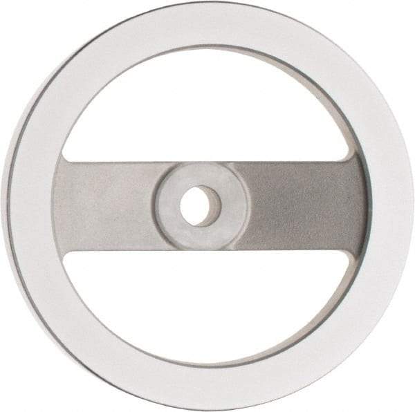 Value Collection - 6.3", 2 Spoke Handwheel - 1.42" Hub, Aluminum, Polished Finish - A1 Tooling