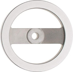 Value Collection - 6.3", 2 Spoke Handwheel - 1.42" Hub, Aluminum, Polished Finish - A1 Tooling