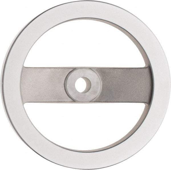 Value Collection - 7.87", 2 Spoke Handwheel - 1.65" Hub, Aluminum, Polished Finish - A1 Tooling