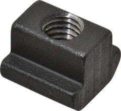 HALDER - M5 Tapped Through T Slot Nut - 5.6mm Slot Width, 10 x 4mm Base Width x Height, 10 x 8mm OAL x Height - A1 Tooling