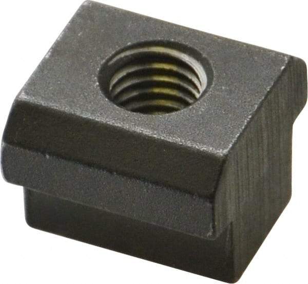 HALDER - M8 Tapped Through T Slot Nut - 11.6mm Slot Width, 18 x 7mm Base Width x Height, 18 x 14mm OAL x Height - A1 Tooling