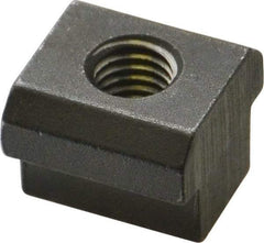 HALDER - M8 Tapped Through T Slot Nut - 11.6mm Slot Width, 18 x 7mm Base Width x Height, 18 x 14mm OAL x Height - A1 Tooling