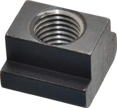 HALDER - M16 Tapped Through T Slot Nut - 17.6mm Slot Width, 28 x 10mm Base Width x Height, 28 x 20mm OAL x Height - A1 Tooling