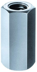 Gibraltar - M24x3.00 Thread, 72mm OAL Steel Standard Coupling Nut - Black Phosphate Coated, 36mm Width Across Flats, 41.6mm Width Across Points - A1 Tooling