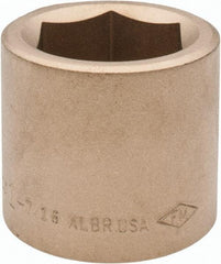 Ampco - 1-7/16", 3/4" Drive, Standard Hand Socket - 6 Points, 2" OAL, Aluminum Bronze - A1 Tooling