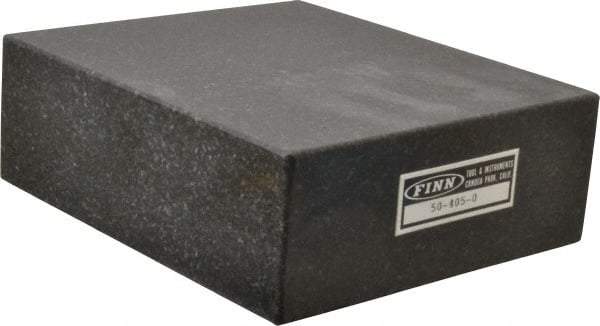 Made in USA - 6" Long x 5" Wide x 2" Thick, Granite Inspection Surface Plate - B Grade - A1 Tooling