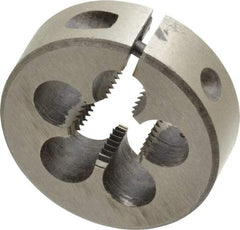 Interstate - 1/4-18 NPS Thread, Round Pipe Die - 1-1/2" Outside Diam, High Speed Steel - Exact Industrial Supply