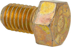 Made in USA - 1/2-13 UNC, 3/4" Length Under Head Hex Head Cap Screw - Fully Threaded, Grade L9 Alloy Steel, Zinc Yellow Dichromate Finish, 3/4" Hex - A1 Tooling