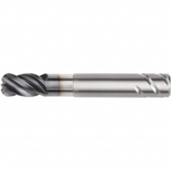 Kennametal - 25mm, 4 Flute, Single End, Solid Carbide, 0.5mm Corner Radius End Mill - 135mm OAL, 38° Helix, Right Hand Flute, 37.5mm LOC, Right Hand Cut, 75mm Extended Reach - A1 Tooling