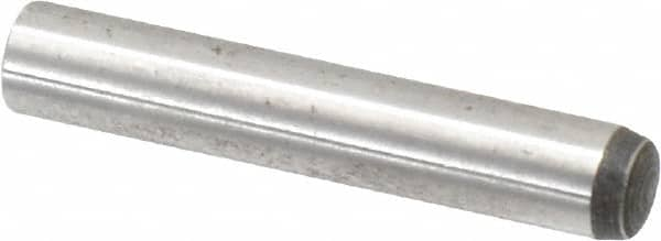 Value Collection - 6mm Diam x 35mm Pin Length Alloy Steel Standard Dowel Pin - C 58-62 Hardness, 13,300 Lb Breaking Strength, 1 Rounded End - A1 Tooling