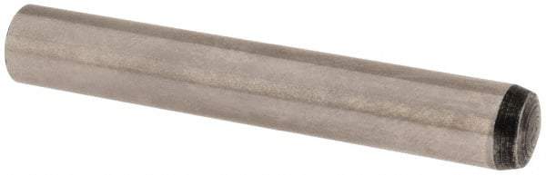 Value Collection - 6mm Diam x 40mm Pin Length Alloy Steel Standard Dowel Pin - C 58-62 Hardness, 13,300 Lb Breaking Strength, 1 Rounded End - A1 Tooling