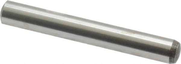 Value Collection - 6mm Diam x 45mm Pin Length Alloy Steel Standard Dowel Pin - C 58-62 Hardness, 13,300 Lb Breaking Strength, 1 Rounded End - A1 Tooling