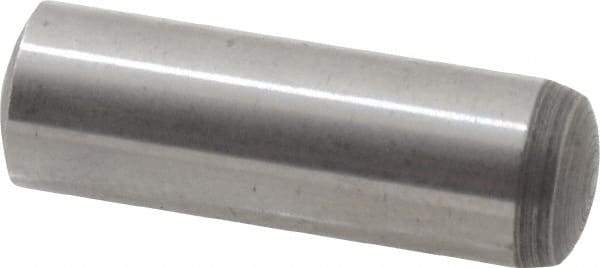 Value Collection - 8mm Diam x 25mm Pin Length Alloy Steel Standard Dowel Pin - C 58-62 Hardness, 23,700 Lb Breaking Strength, 1 Rounded End - A1 Tooling