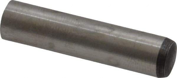 Value Collection - 8mm Diam x 35mm Pin Length Alloy Steel Standard Dowel Pin - C 58-62 Hardness, 23,700 Lb Breaking Strength, 1 Rounded End - A1 Tooling