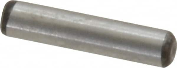 Value Collection - 3/32" Diam x 7/16" Pin Length Alloy Steel Standard Dowel Pin - C 50-58 Hardness, 1,800 Lb Breaking Strength, 1 Beveled & 1 Rounded End - A1 Tooling