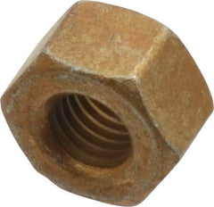 Value Collection - 1/4-28 UNF Steel Right Hand Hex Nut - 7/16" Across Flats, 0.264" High, Zinc Yellow Dichromate Cad & Waxed Finish - A1 Tooling