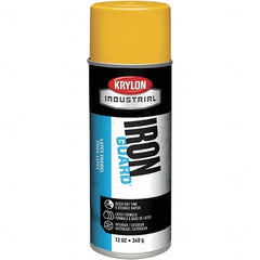 Krylon - OSHA Yellow, Gloss, Enamel Spray Paint - 12 to 15 Sq Ft per Can, 12 oz Container, Use on Masonry, Metal, Plaster, Plastic Foam & Wicker, Plastics, Wood - A1 Tooling