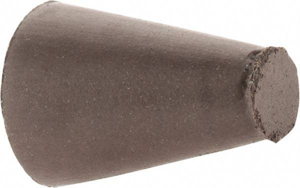 Cratex - 5/8" Max Diam x 1" Long, Taper, Rubberized Point - Medium Grade, Silicon Carbide, 1/4" Arbor Hole, Unmounted - A1 Tooling