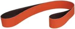 3M - 2" Wide x 60" OAL, 36 Grit, Ceramic Abrasive Belt - Ceramic, Very Coarse, Coated, YF Weighted Cloth Backing, Wet/Dry, Series 984F - A1 Tooling