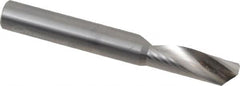 Onsrud - 3/8" Cutting Diam x 1-1/8" Length of Cut, 1 Flute, Upcut Spiral Router Bit - Uncoated, Right Hand Cut, Solid Carbide, 3" OAL x 3/8" Shank Diam, Single Edge, 22° Helix Angle - A1 Tooling