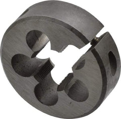 Interstate - 3/4-28 Thread, 2" Outside Diam High Speed Steel Round Die - Right Hand Thread, Adjustable - Exact Industrial Supply