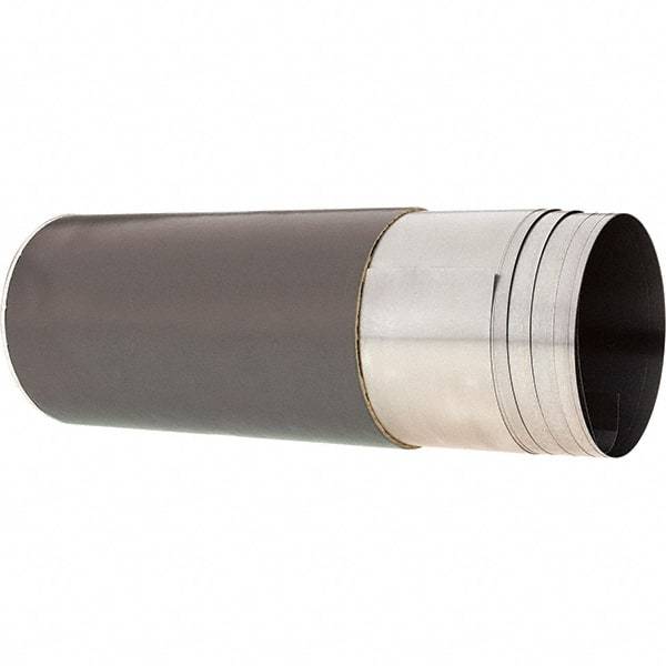 Made in USA - 2.50 m Long x 150 mm Wide x 0.1 mm Thick, Roll Shim Stock - Steel - A1 Tooling