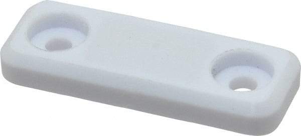 Sugatsune - 1-25/32" Long x 43/64" Wide x 7/32" High, Polyacetal, Neodymium & 316 Stainless Plastic Cased Magnet Catch - White Finish, 9.9 Magnetic Force, 15/16" Long Strike, 19/32" Wide Strike - A1 Tooling