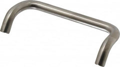 Sugatsune - 15/32" Handle Diam, Satin Finish Stainless Steel Drawer Pull - 1-31/32" Projection, 5-3/64" Center to Center, 5-1/2" Wide - A1 Tooling