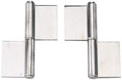 Sugatsune - 6" Long x 2-5/32" Wide x 15/32" Thick, Flag Hinge - Stainless Steel, Satin Finish - A1 Tooling