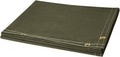 Steiner - 6' High x 10' Wide Canvas Welding Curtain - Olive, Grommet - A1 Tooling