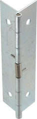 Value Collection - 3-1/2" Long x 1-1/2" Wide x 0.04" Thick, Spring Hinge - Steel, Zinc Plated Finish - A1 Tooling