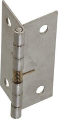 Value Collection - 1-3/4" Long x 1-1/2" Wide x 0.035" Thick, Spring Hinge - Stainless Steel - A1 Tooling