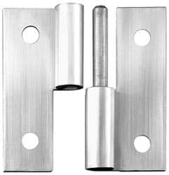 Made in USA - 2-1/2" Long x 2-1/2" Wide x 0.093" Thick, Slip Joint Hinge - Steel - A1 Tooling