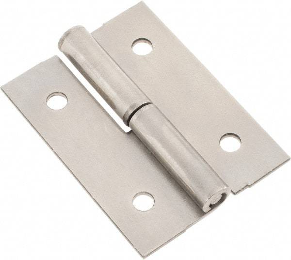 Made in USA - 2-1/2" Long x 1.87" Wide x 0.075" Thick, Slip Joint Hinge - Steel - A1 Tooling