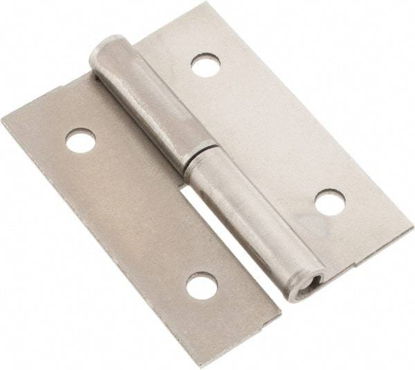 Made in USA - 2-1/2" Long x 1.87" Wide x 0.075" Thick, Slip Joint Hinge - Steel - A1 Tooling