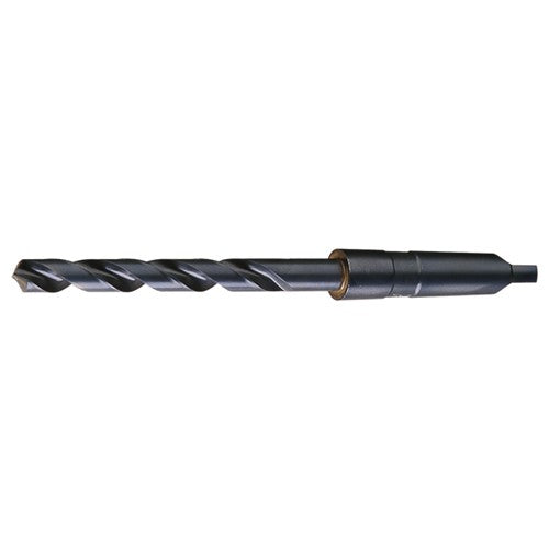 29/32 RHS / RHC HSS 118 Degree Radial Point Taper Shank Taper Length Drill - Steam Oxide - Exact Industrial Supply